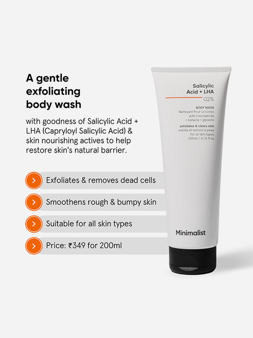 Minimalist Salicylic Acid + LHA 02% Body Wash