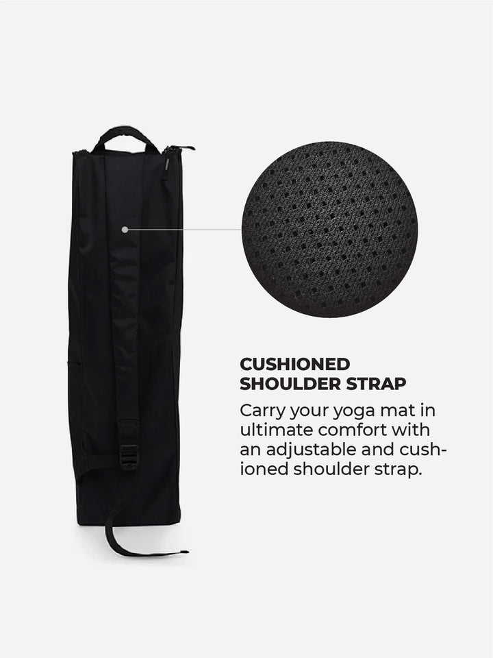 Black yoga mat bag on sale